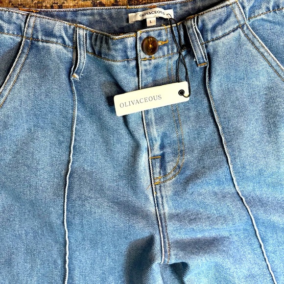 COPY - Olivaceous Seamed Jeans NWT size L - Picture 3 of 7